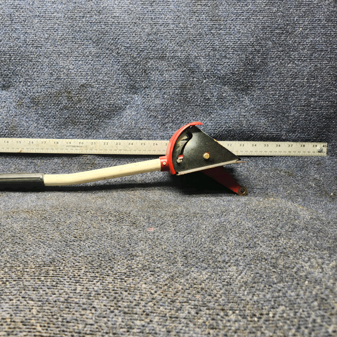 Used aircraft parts for sale, 63782-000 Piper PA28-140 Flap Lever and Handle Assembly