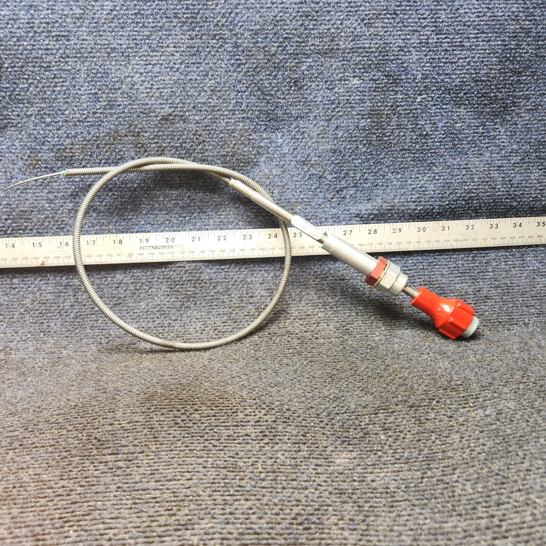 Used aircraft parts for sale, MC600-72 PIPER PA28-140 Universal Solid-Wire Vernier Mixture Control – 42"