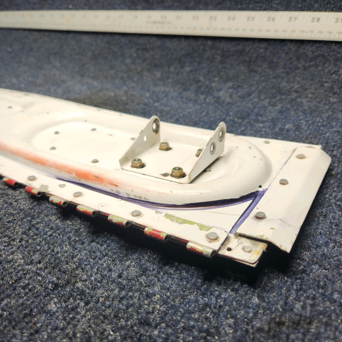 Used aircraft parts for sale, 98509-002 Piper PA32RT-300 NOSE GEAR DOOR ASSY FWD LH MINOR BENT