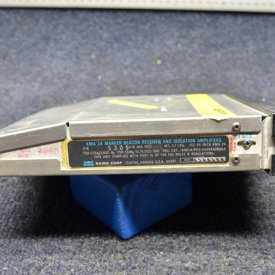 Used aircraft parts for sale, 066-1055-03 Cessna C175 KMA 24 BENDIX KING AUDIO PANEL SPEAKER AUDIO DOES NOT WORK "NO RETURN"