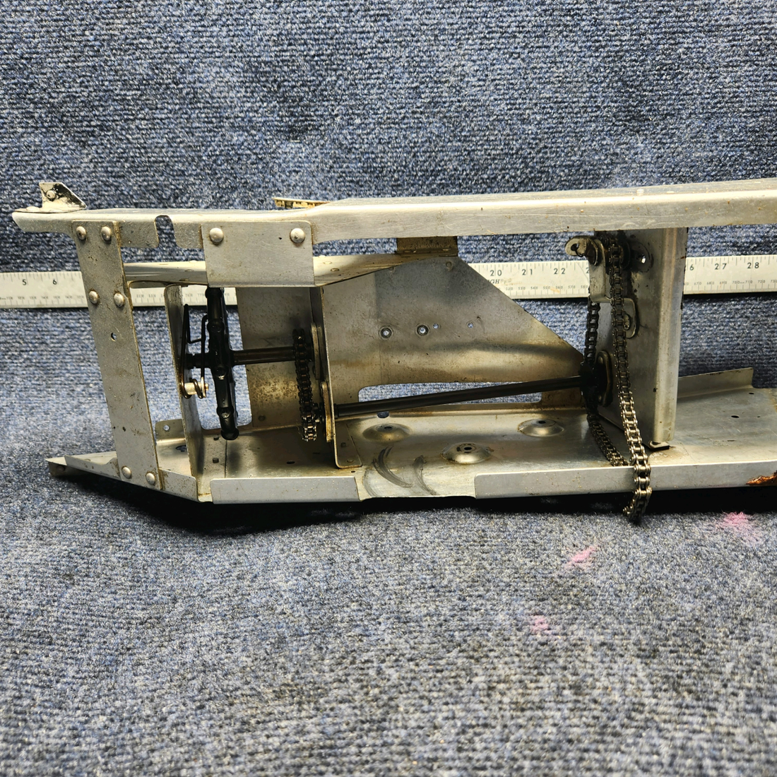Used aircraft parts for sale, 2460026-1 CESSNA C172RG RUDDER TRIM ASSEMBLY SEE PHOTO FOR PARTS INCLUDE