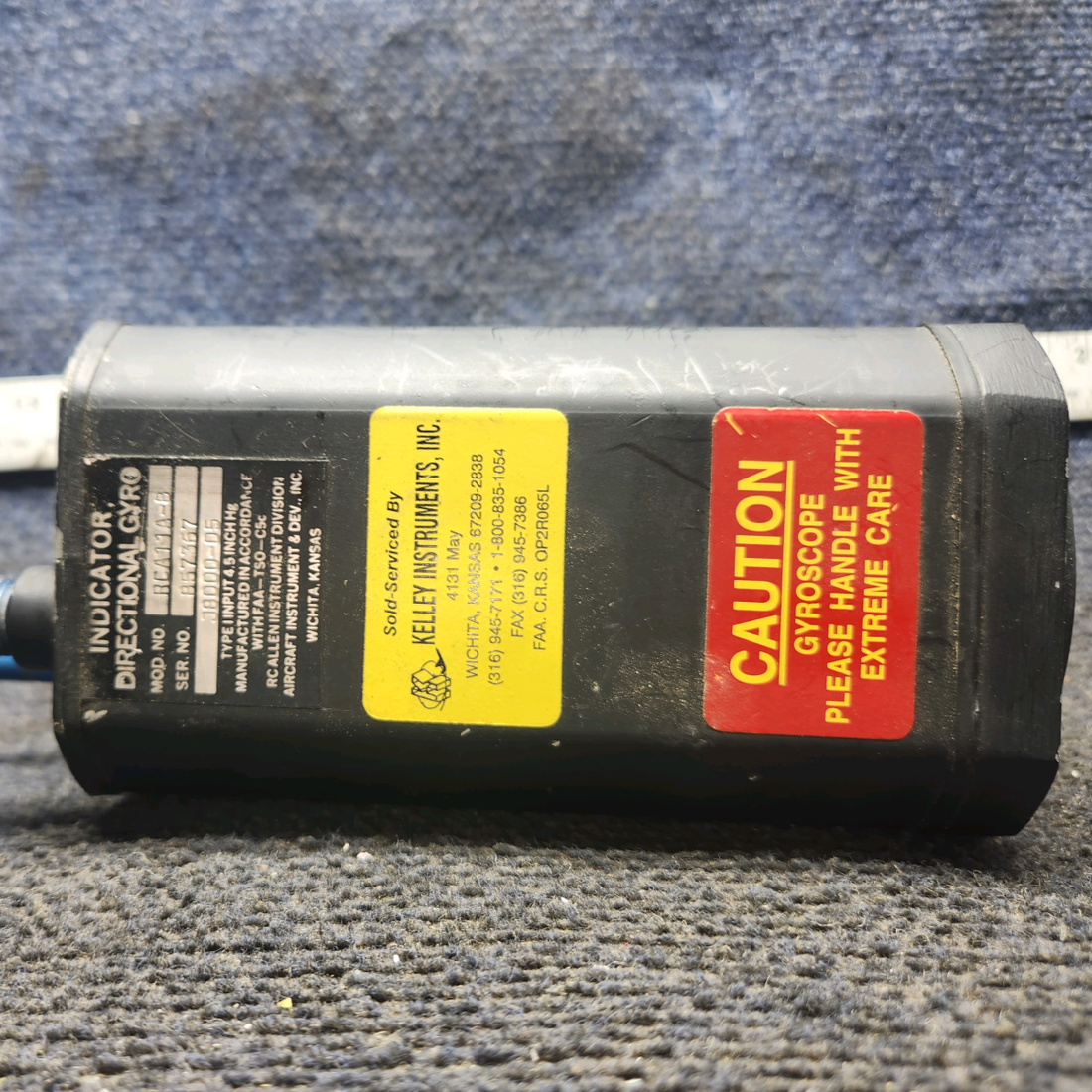 Used aircraft parts for sale, J8000-05 RC Allen Piper PA-28-140 Directional Gyro Indicator