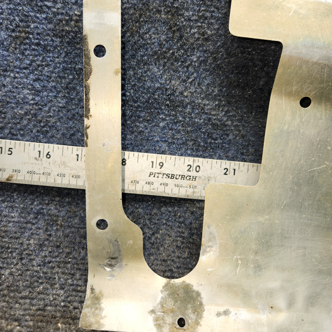 Used aircraft parts for sale, 0411599-5 cessna 150G Rudder Bar Shield - LH