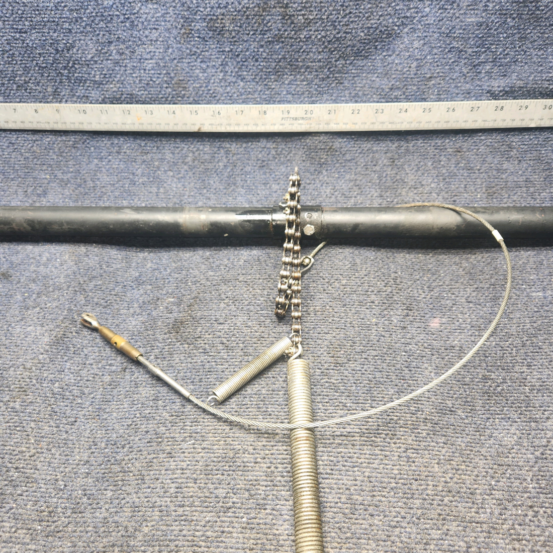 Used aircraft parts for sale, 62705-000 Piper PA28-140 Flap Torque Tube Assy