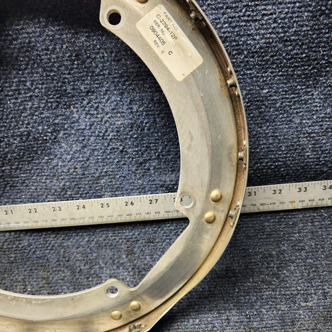 Used aircraft parts for sale, C2294-1 Beechcraft F33A HARTZELL 3 BLADE SIMITAR AFT BULKHEAD