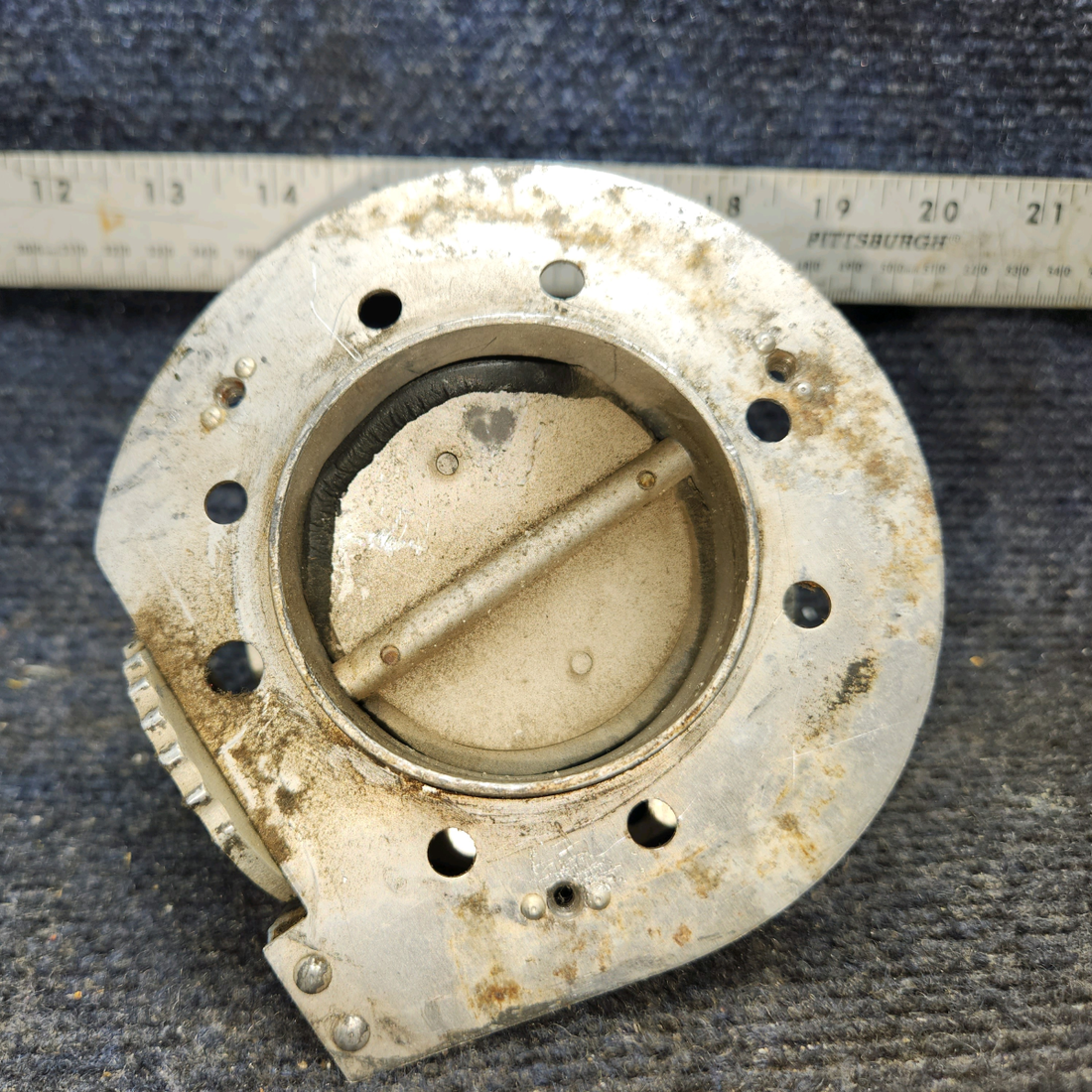 Used aircraft parts for sale, 68416-003 Piper PA28-161 Cabin Air Vent Valve Assembly - RH (Bent)