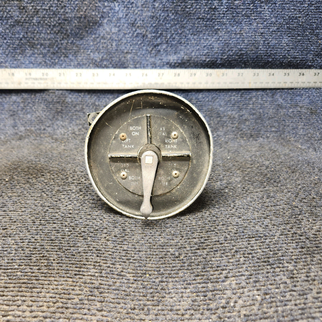 Used aircraft parts for sale, 0511157-14 Cessna C175 Fuel Selector Handle Shaft Plate