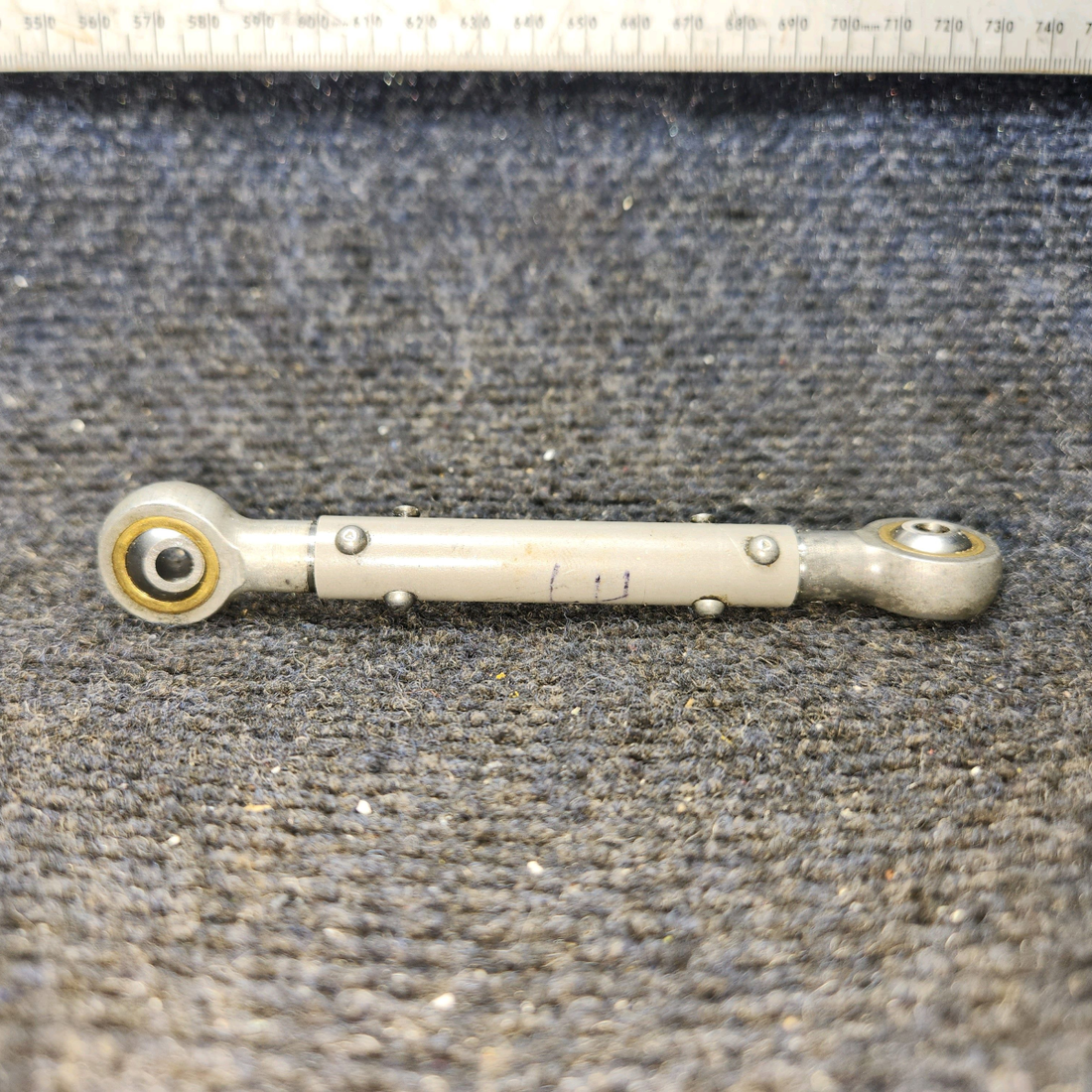 Used aircraft parts for sale, 35-524066-2 BEECHCRAFT F35 Rudder Pedal Push Rod Tube Assembly