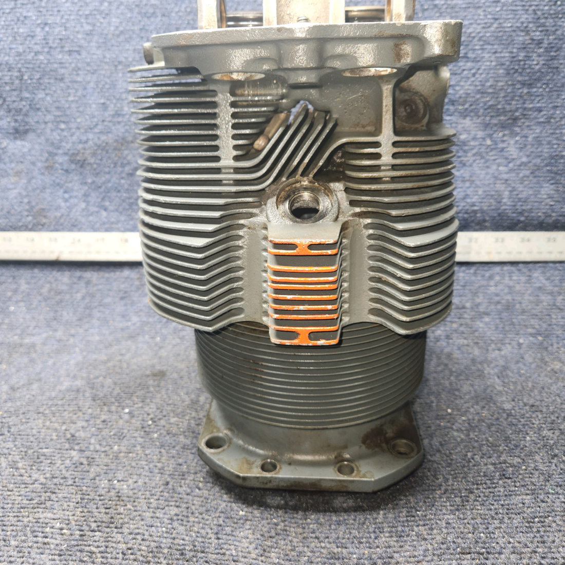 Used aircraft parts for sale, LW-12416 Lycoming O-320-D2A Piper PA28-140 Cylinder Wide Deck Chrome with High-Compression Piston