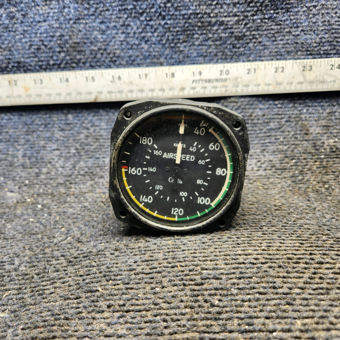Used aircraft parts for sale, S1323N4 Standard Precision cessna 150G Airspeed Indicator