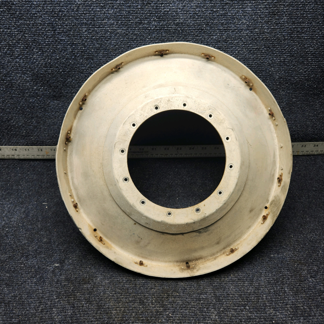 Used aircraft parts for sale, 2450003-1 CESSNA C172RG AFT PROPELLER SPINNER BULKHEAD ASSEMBLY