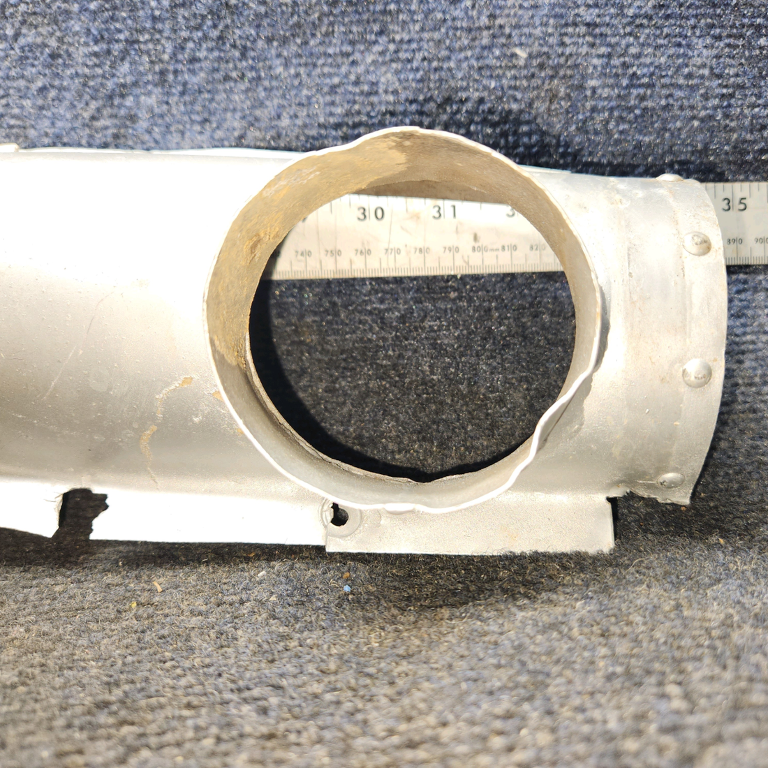 Used aircraft parts for sale, 63723-002 Piper PA-28-140 Carburetor Heat Bottom Shroud