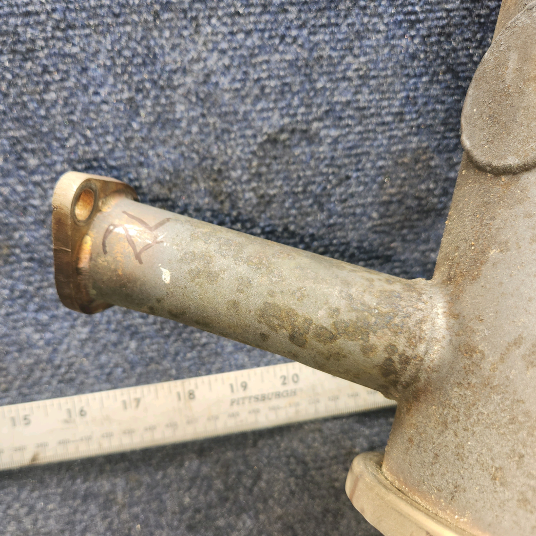 Used aircraft parts for sale, 0450400-3 Continental O-200 Cessna C-150J Muffler Assy with Pipe - LH