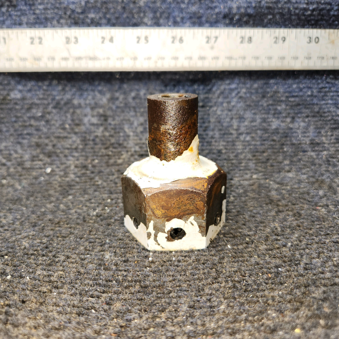 Used aircraft parts for sale, 0441130-2 Cessna 172E Main Gear Axle Fairing Nut (Steel)(Length: 2.375")