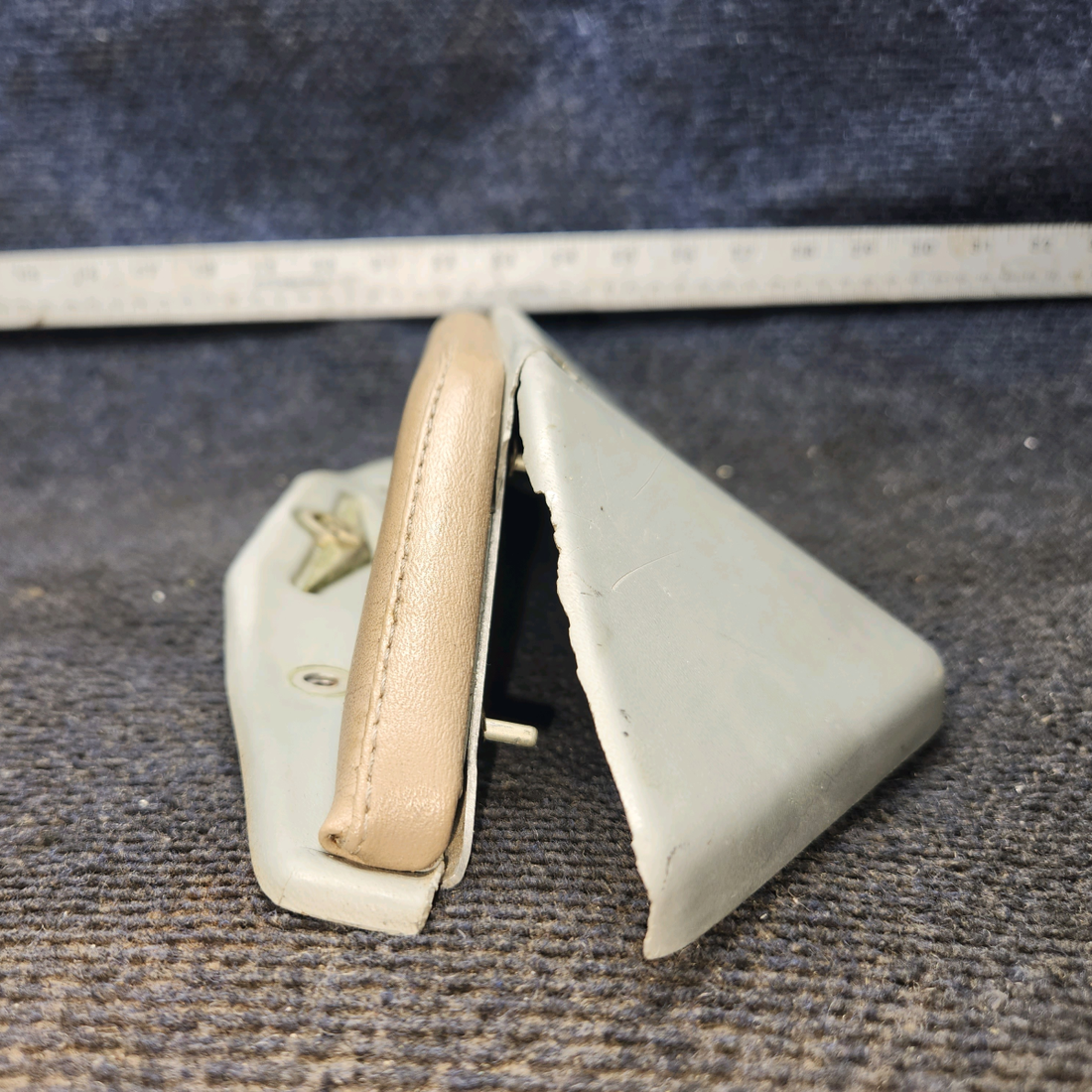 Used aircraft parts for sale, 33-534012-1, 33-534012-5, 35-534012-5 Beechcraft 35-33 Armrest Assembly – Gray/Beige