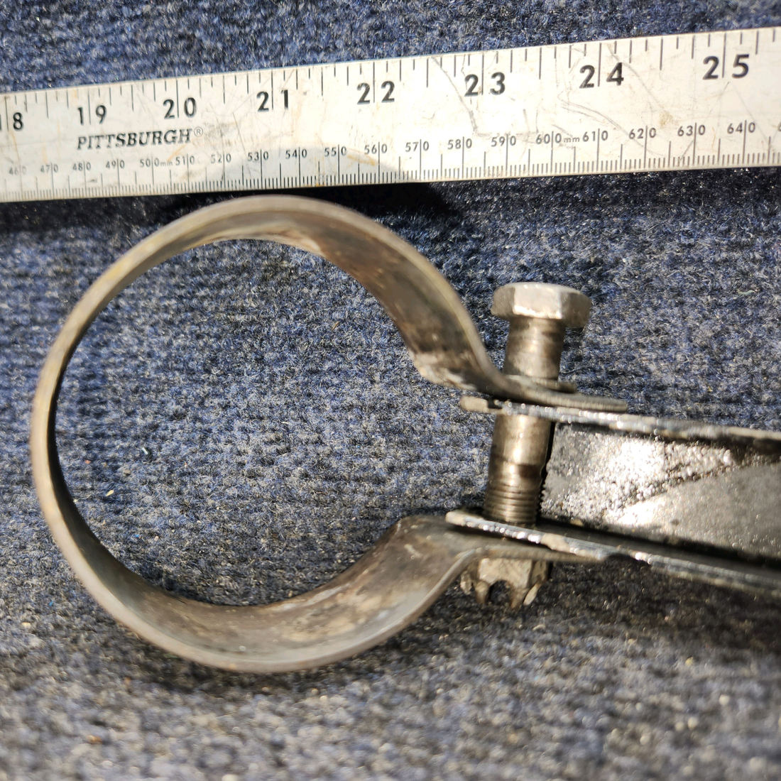 Used aircraft parts for sale, 96-950002-73 BEECHCRAFT 95-55B Exhaust Channel with Clamp/Bracket