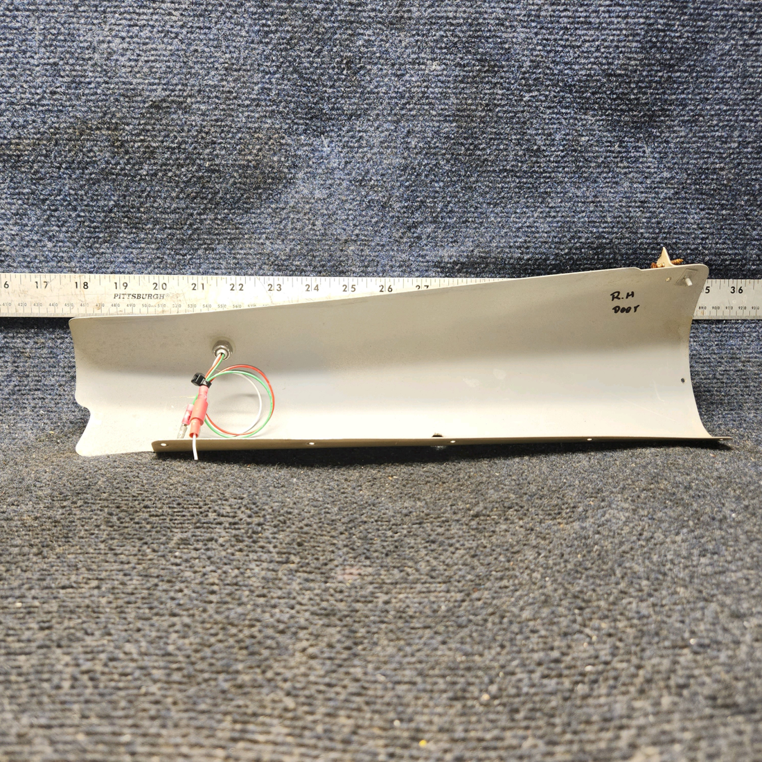 Used aircraft parts for sale, 0511137-12 Cessna 172 Doorpost Cover RH With LED Map light.