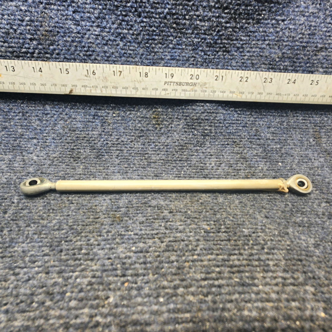 Used aircraft parts for sale, 169-524013-33 Beechcraft A23A Musketeer Custom III RUDDER PEDAL CONTROL ROD INTERCONNECT FWD