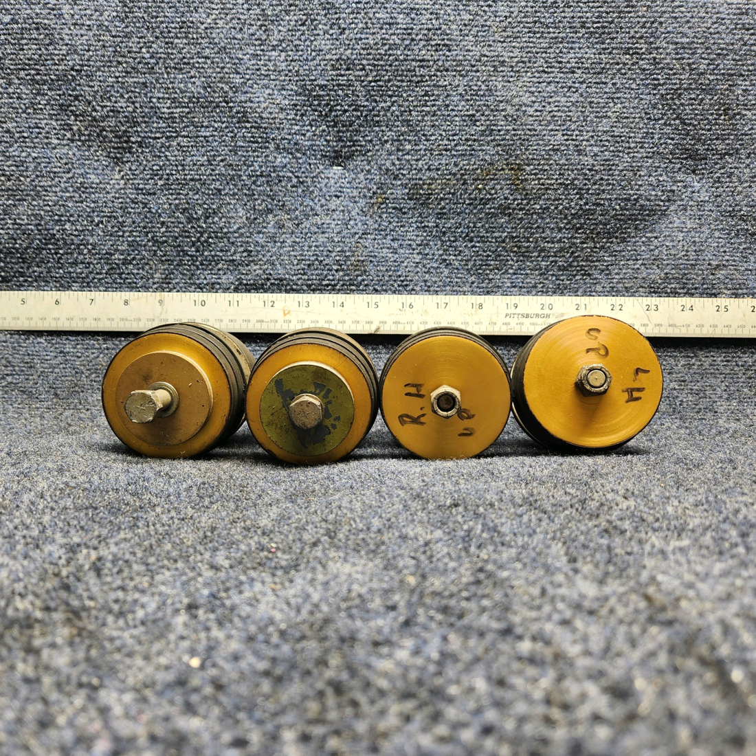 Used aircraft parts for sale, J-9612-8 Lord MOONEY M20J SHOCK MOUNT SET (SMOH: 64.5)