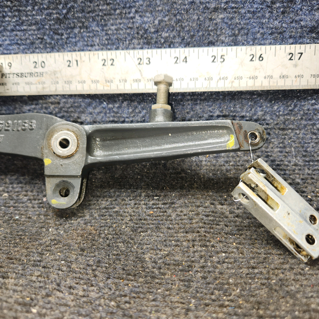 Used aircraft parts for sale, 35-521158-18 Beechcraft 35-33 Aileron Control Bellcrank Assembly – RH