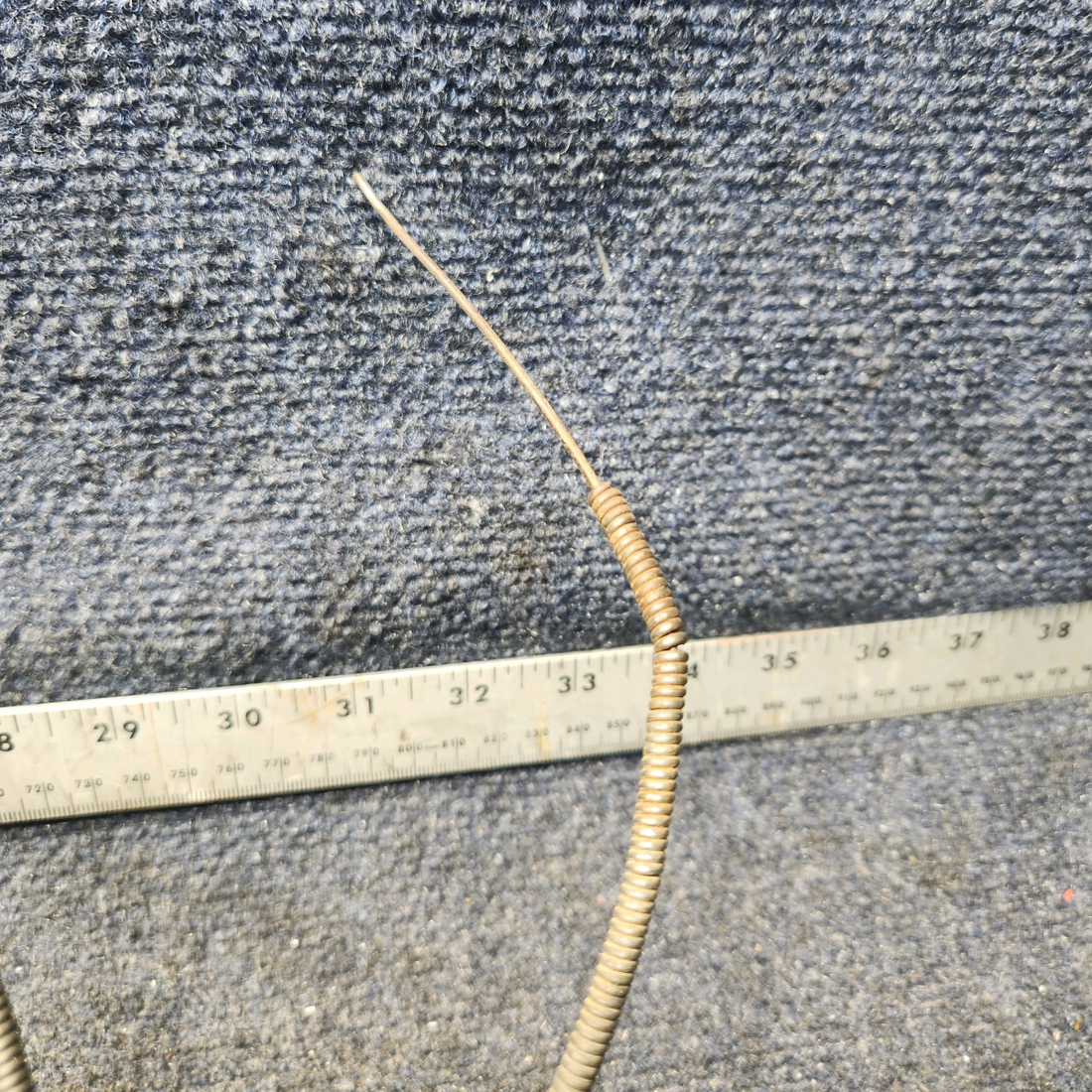 Used aircraft parts for sale, S1224-1 Cessna 172E Carburetor Heat Cable Assembly (Length: 47")