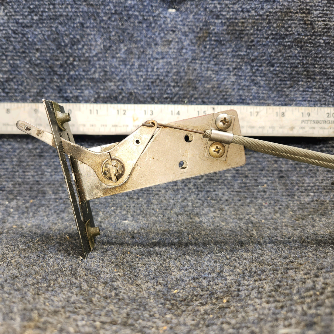 Used aircraft parts for sale, 79863-003 Piper PA32RT-300 Heat and Defroster Control Lever Assembly with Cables – 71" and 44"