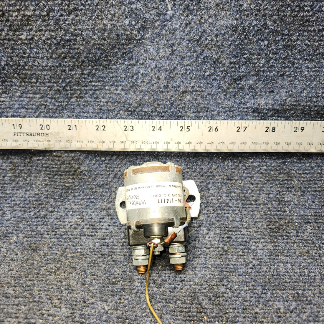 Used aircraft parts for sale, 124-114111 White Rodgers Cessna 172RG Solenoid 24 VOLTS