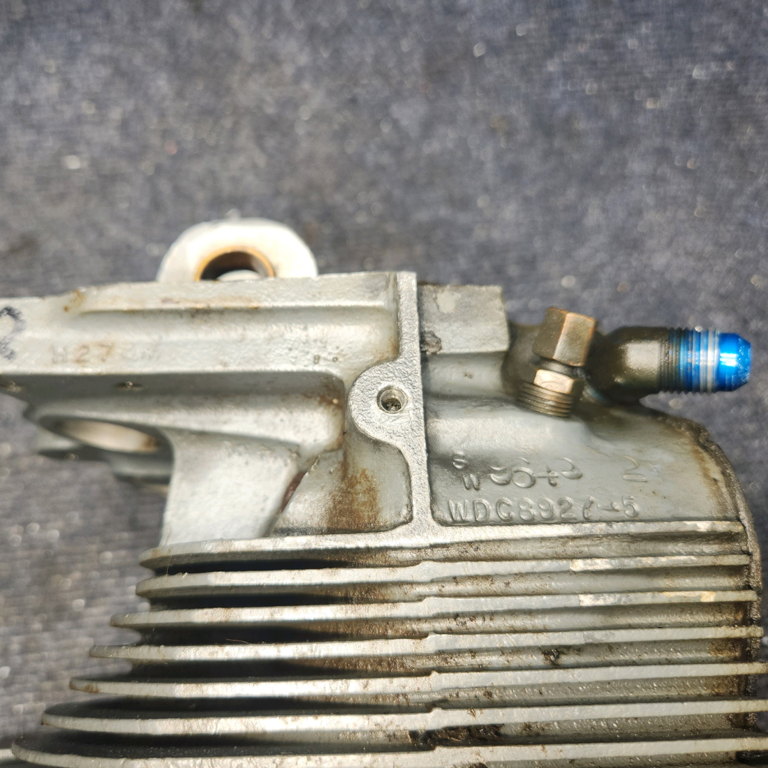 Used aircraft parts for sale, LW-12416 Lycoming O-320-D2A Piper PA28-140 Cylinder Wide Deck Chrome with High-Compression Piston