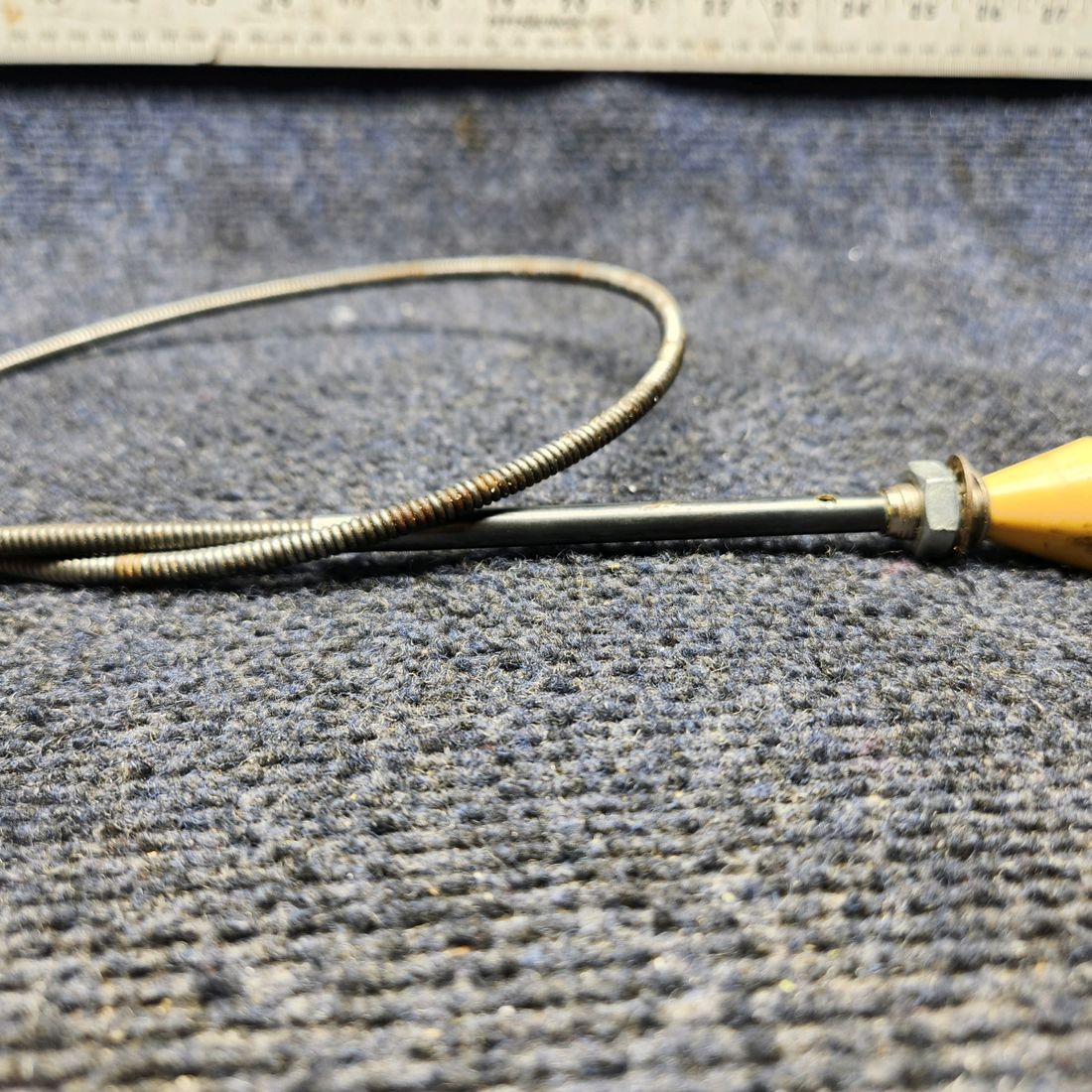 Used aircraft parts for sale, 35-380051-23 Beechcraft F33A DEFROST CONTROL CABLE ASSEMBLY (LENGTH: 40")