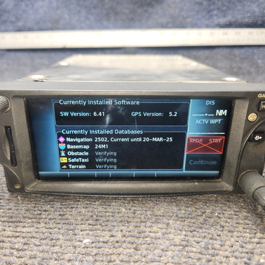 Used aircraft parts for sale, 011-02254-00 Garmin GTN 625 piper PA-28-181 WAAS GPS/MFD w/ Tray