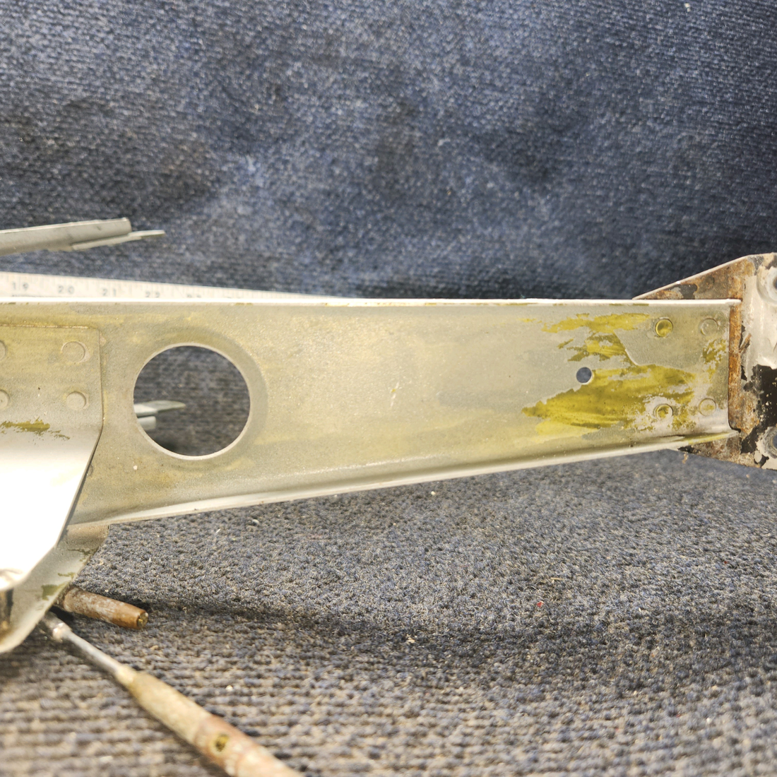 Used aircraft parts for sale, 65258-013 Piper PA28-140 Stabilator Trim Support Assembly