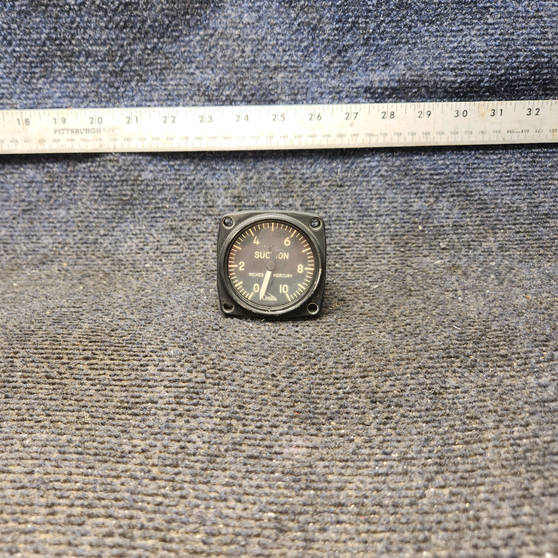 Used aircraft parts for sale, 51414-1 Standard Precision Cessna 172F Suction Indicator