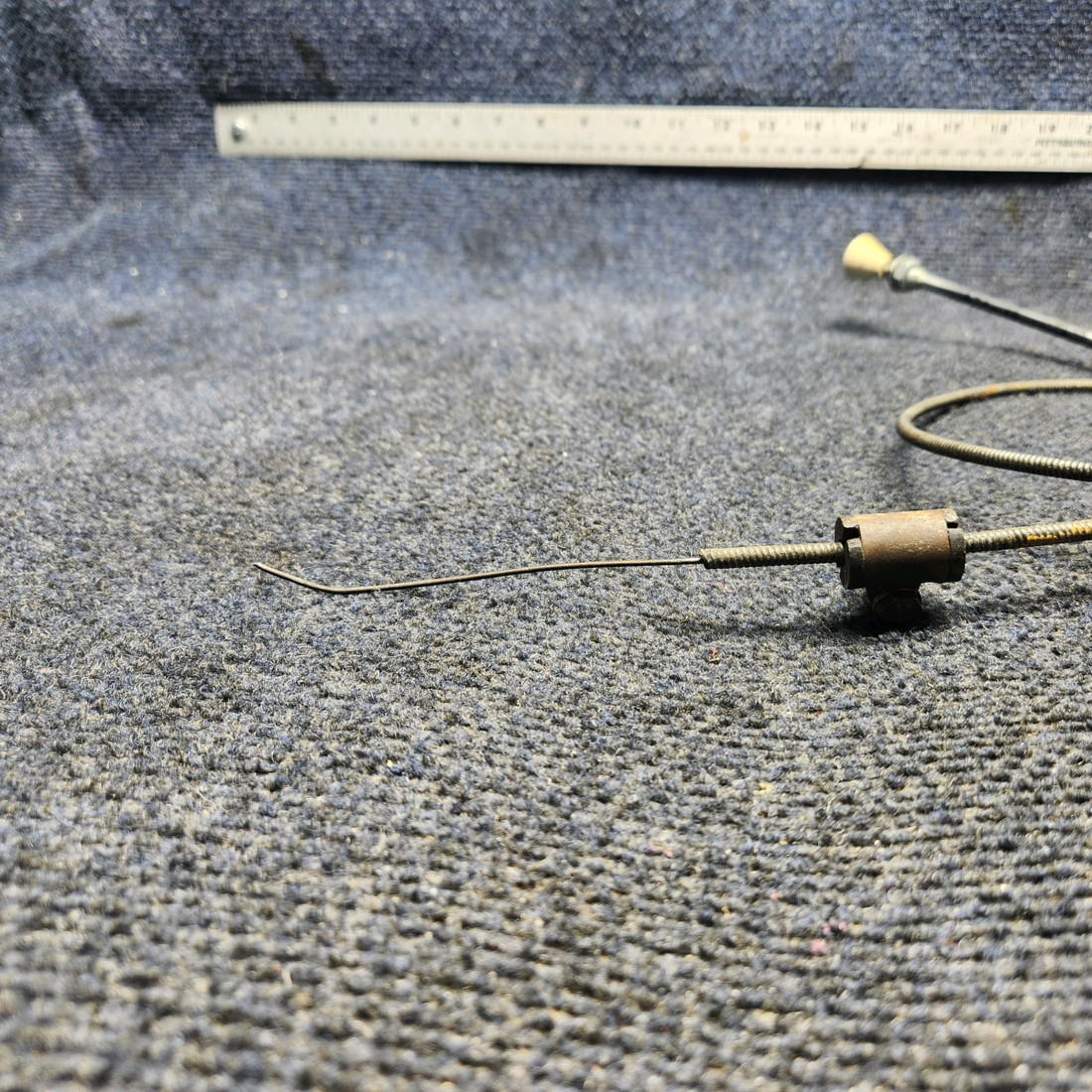 Used aircraft parts for sale, 169-380005-5 Beechcraft A23A Musketeer Custom III CABIN HEAT CONTROL CABLE (47-1/4”)