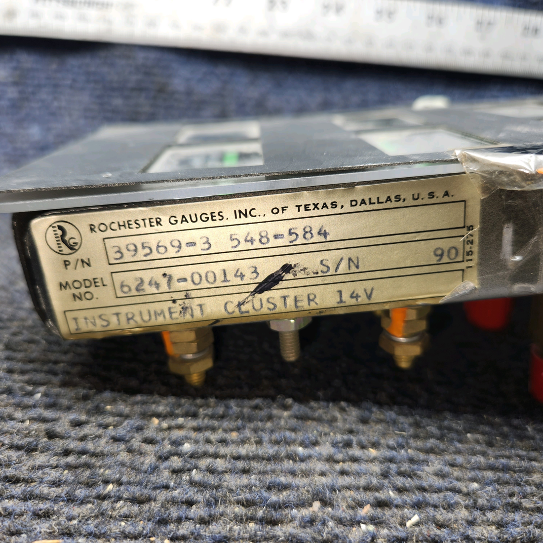 Used aircraft parts for sale, 39569-003 Rochester Gauges Piper PA34-220T Intrument Gauge Cluster (12V)