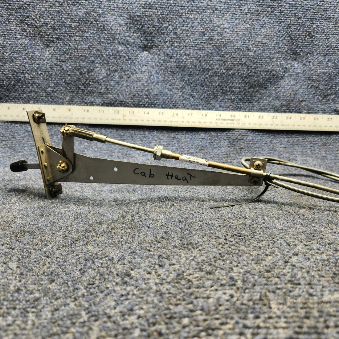 Used aircraft parts for sale, 79863-003 PIPER PA28-161 Warrior III HEAT AND DEFROST CONTROL LEVERS W/ CABLE