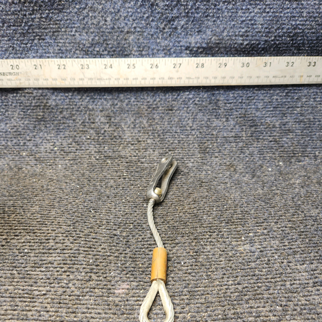 Used aircraft parts for sale, 96908-000 Piper PA32RT-300 Seat Belt Attach Cable Assembly