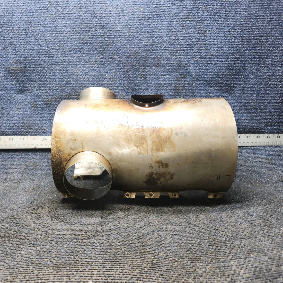 Used aircraft parts for sale, 0550176-37 Cessna 172F Shroud Assy Exhaust - LH