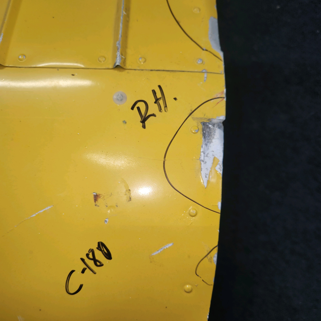 Used aircraft parts for sale, 0523901-1 Cessna 180A Cessna 180A Wing Flap Assembly RH
