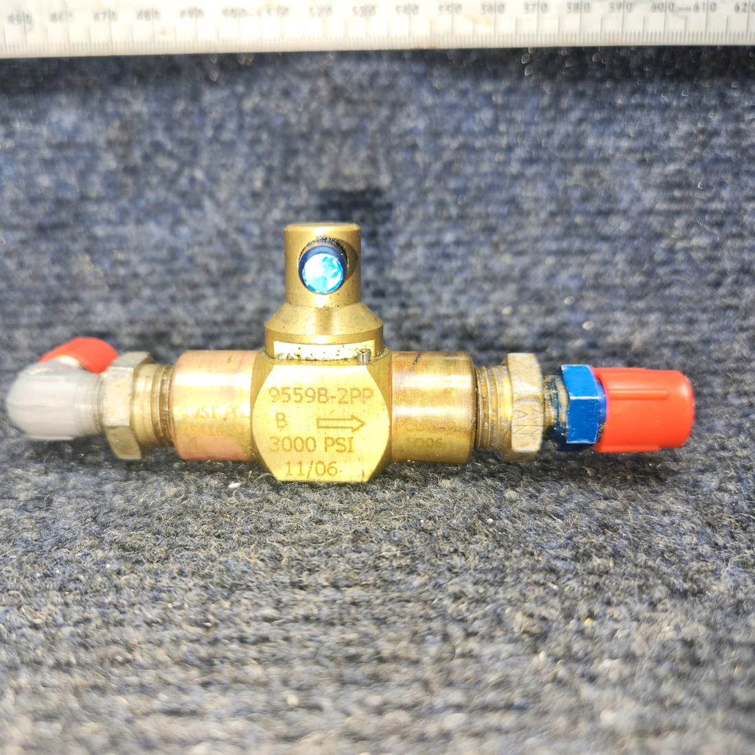 Used aircraft parts for sale, 9559B-2PP Beechcraft A24R Circle Seal Emergency Gear Extension Valve