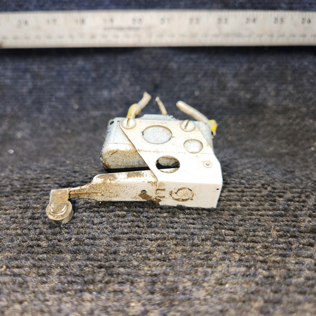 Used aircraft parts for sale, 45-361116 Beechcraft 35-33 Flap Limit Up Switch with Bracket