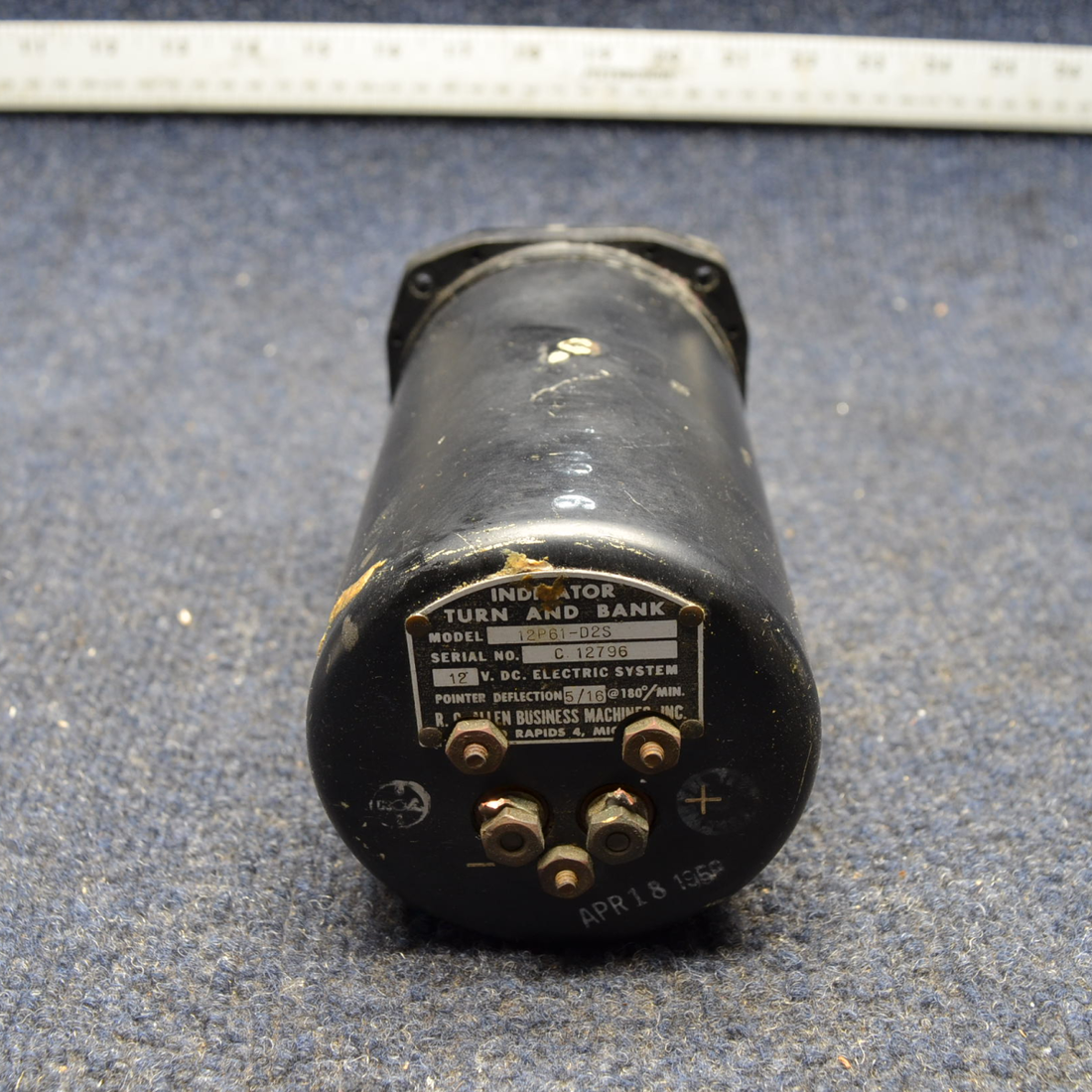 Used aircraft parts for sale, 12P61-D2S Cessna C175 TURN AND BANK INDICATOR