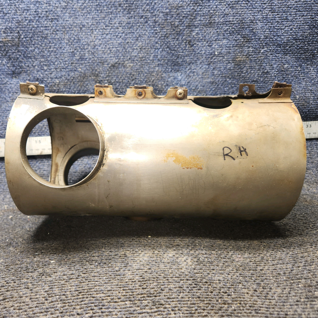 Used aircraft parts for sale, 0550176-38 Continental O-300 Cessna 172F Shroud Assy Exhaust - RH
