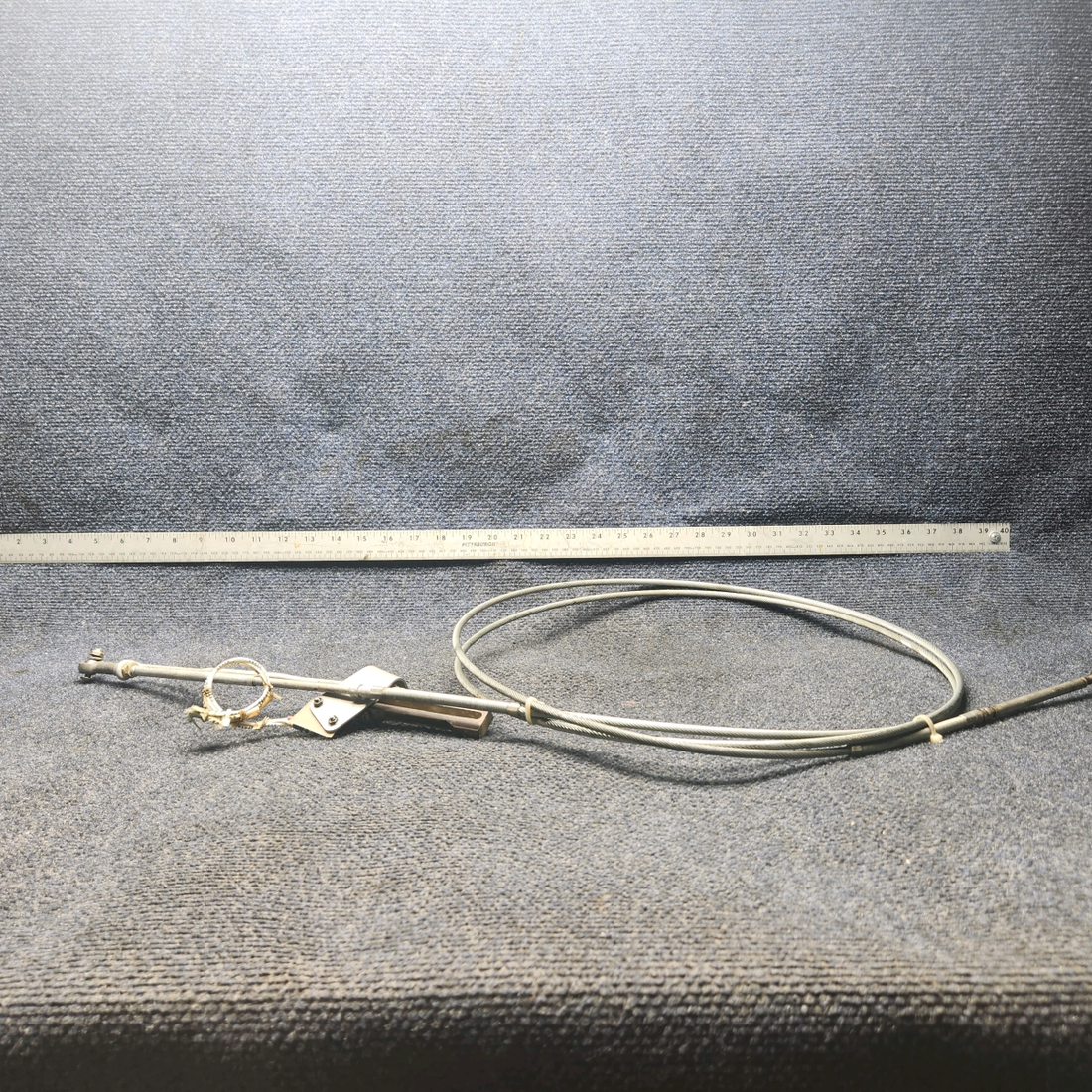 Used aircraft parts for sale, 50‑389012‑11 BEECHCRAFT 95-55B Engine Throttle Control Assembly – LH/RH, 124"