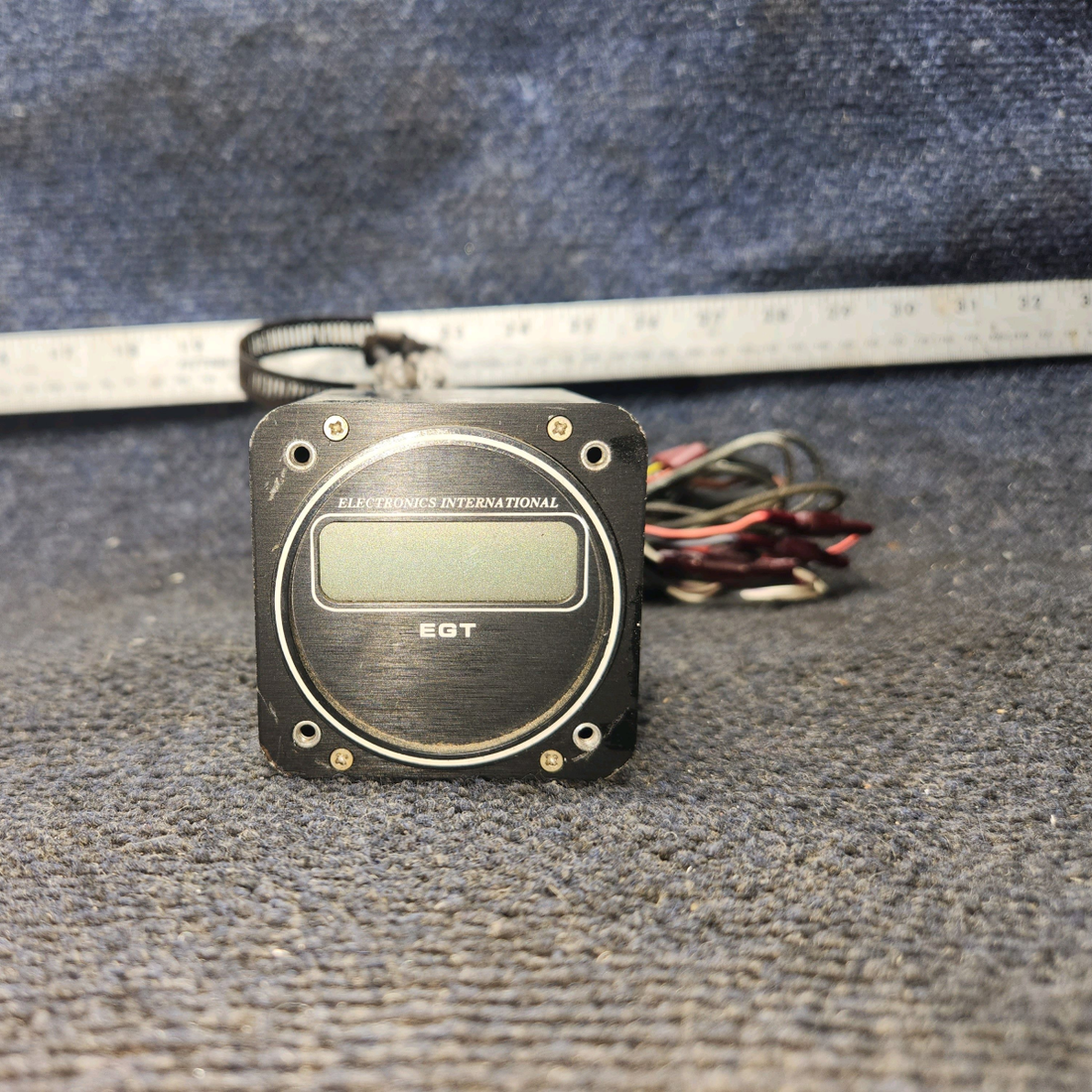 Used aircraft parts for sale, E-1 Electronic International Beechcraft 35-33 EGT indicator with probe