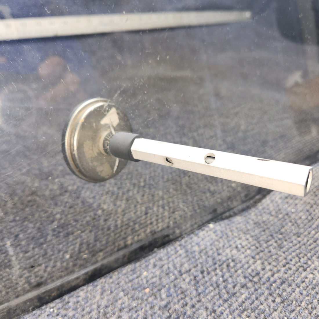 Used aircraft parts for sale, 69220-022 Piper PA32RT-300 Tinted Windshield with OAT Gauge - LH (0.1440")