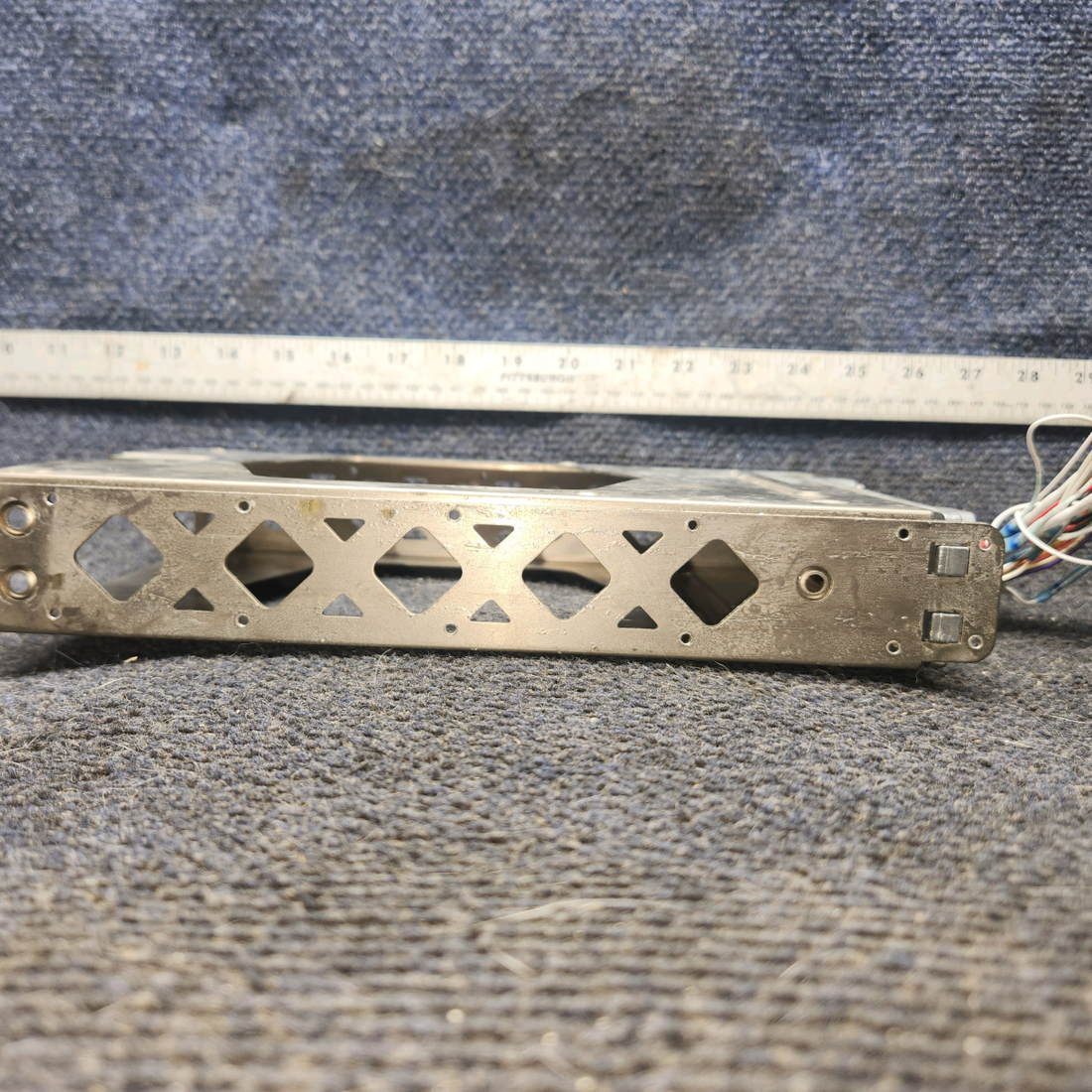 Used aircraft parts for sale, 115-00294-00, 011-00582-00 Garmin GTX-330 cessna 172k Tray with Backplate