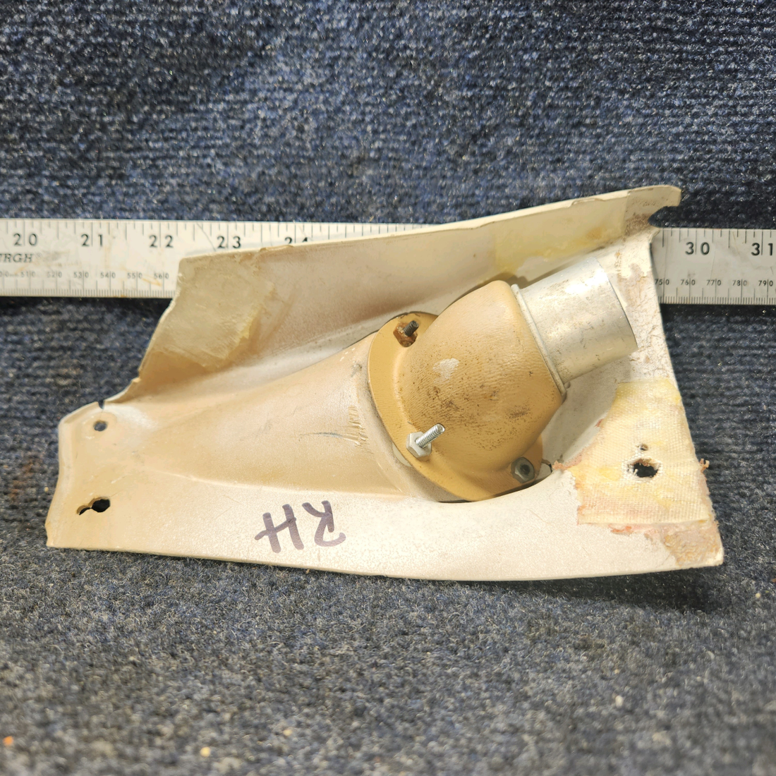 Used aircraft parts for sale, 169-534026-2 Beechcraft A24R Outlet RH Escutcheon SEE PHOTOS FOR DETAILS