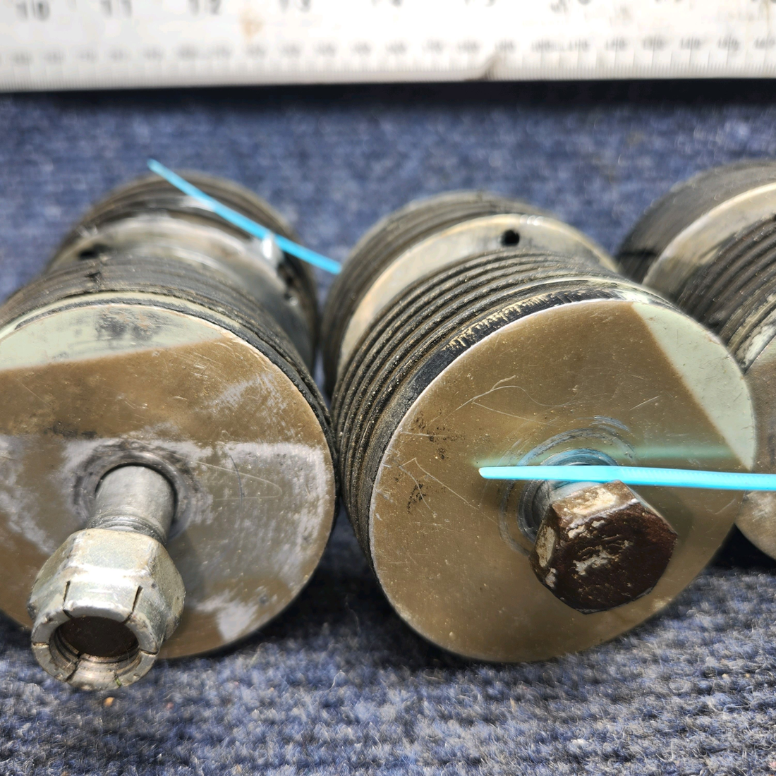 Used aircraft parts for sale, J10778-14 , J10778-16 Lord Beechcraft A24R Engine Mount-SEE PHOTOS FOR DETAILS-SET OF FOUR.