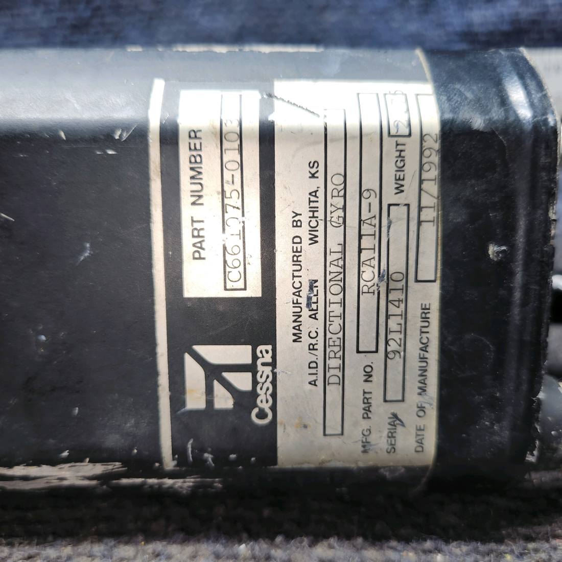 Used aircraft parts for sale, C661075-010 RC Allen RCA11A-9 Cessna 172 DG Directional Gyro
