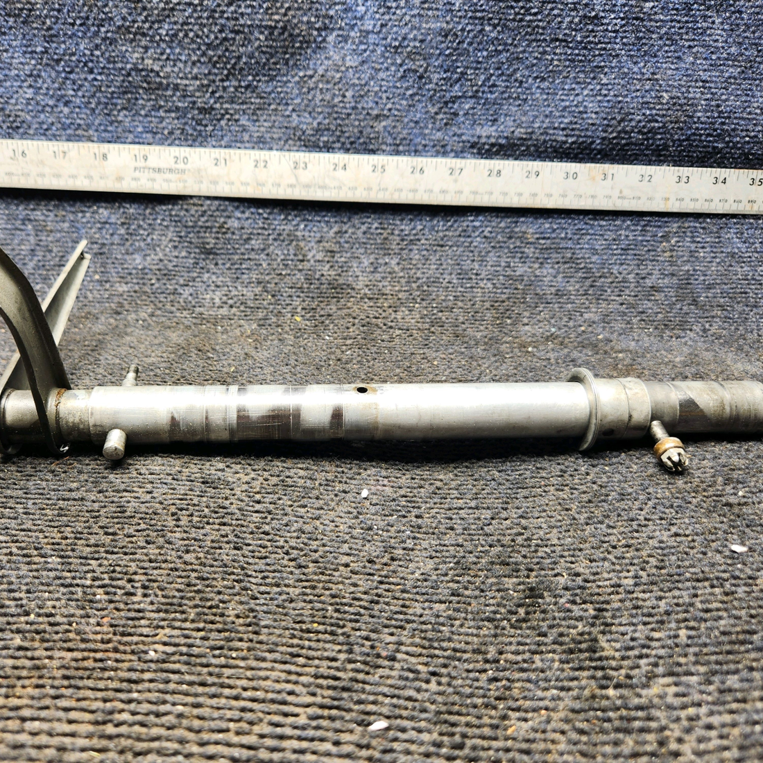 Used aircraft parts for sale, 35-524301, 35-524297 Beechcraft 35-33 Pilots Rudder Pedal Torque Tube